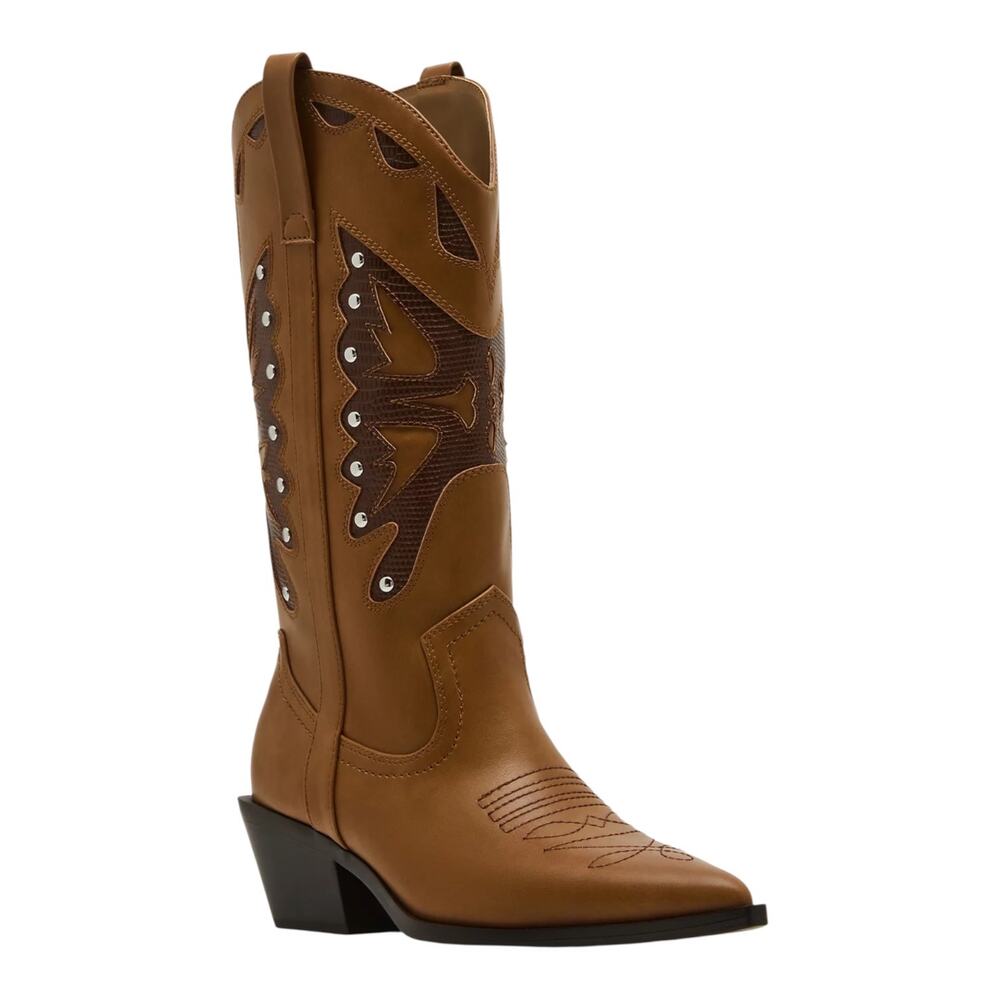 Madden Girl Women's Saloonn Western Cowboy Boots Brown Size 7